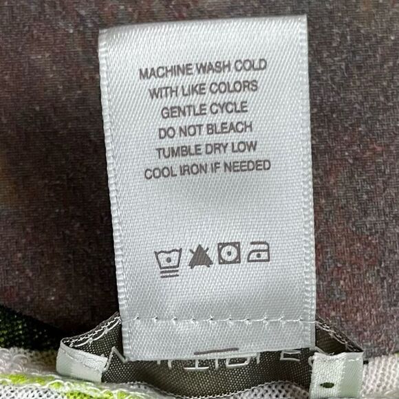 NWT Multiples Going Green Sheer Open Front Zebra Cardigan Large - Picture 9 of 12